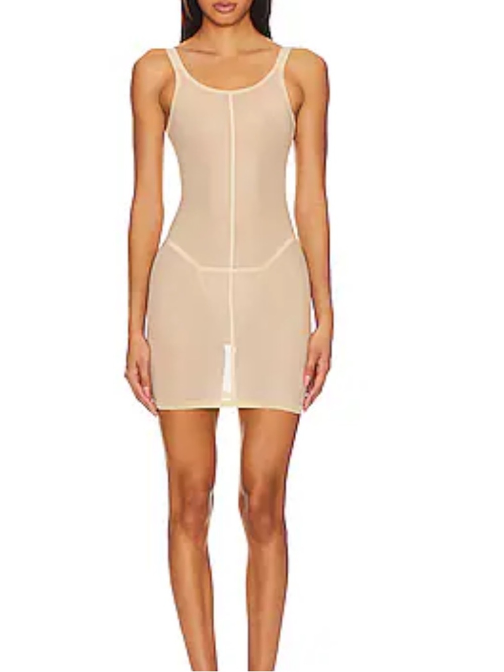 Wolford Tulle Forming Shapewear
Dress in Clay Size 10